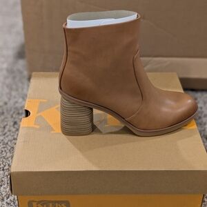Kork-Ease Brown Heeled Boots